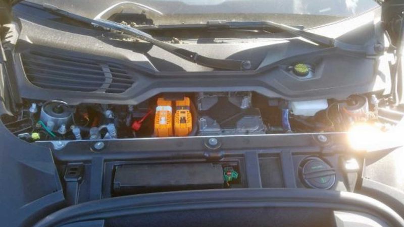 This Porsche Taycan Turbo has certainly seen better days