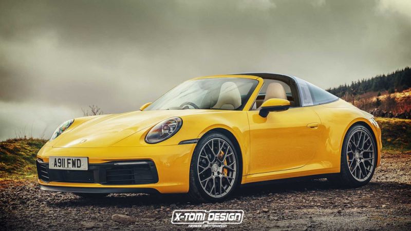 Porsche 911 Targa 4S rendering offers preview ahead of upcoming debut