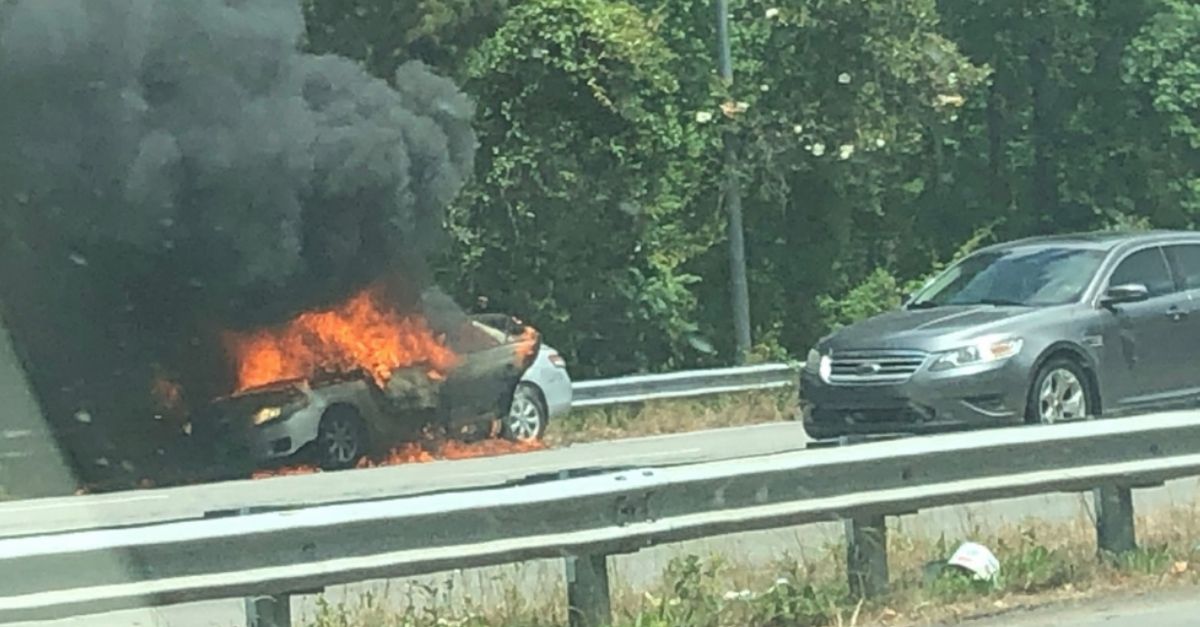 MOM arrested for intentionally setting car on fire while 14-month-old Sat inside