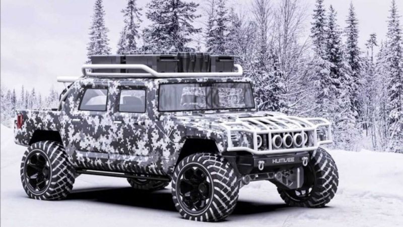 Reborn Hummer H1 rendered by Rezvani Tank designer