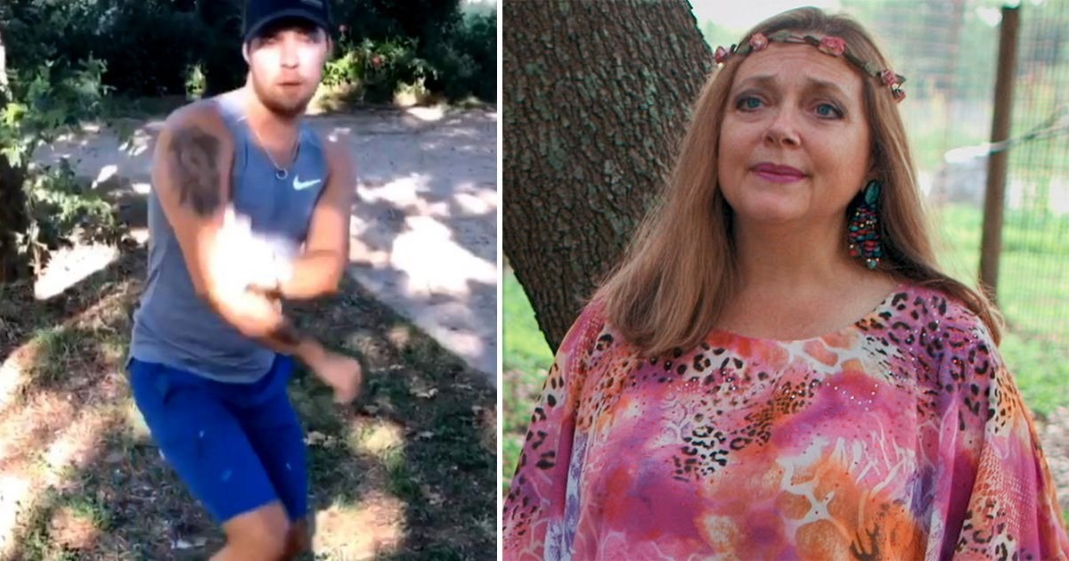 Tiger King’s Dillon Passage completes ‘savage’ Carole Baskin TikTok challenge and everyone is losing their minds