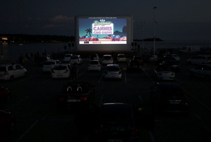 Popcorn, palm trees and face masks: Cannes rolls out drive-in cinema
