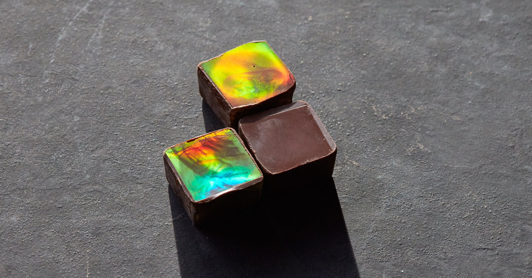 Why Is This Chocolate Shimmering Like a Rainbow?