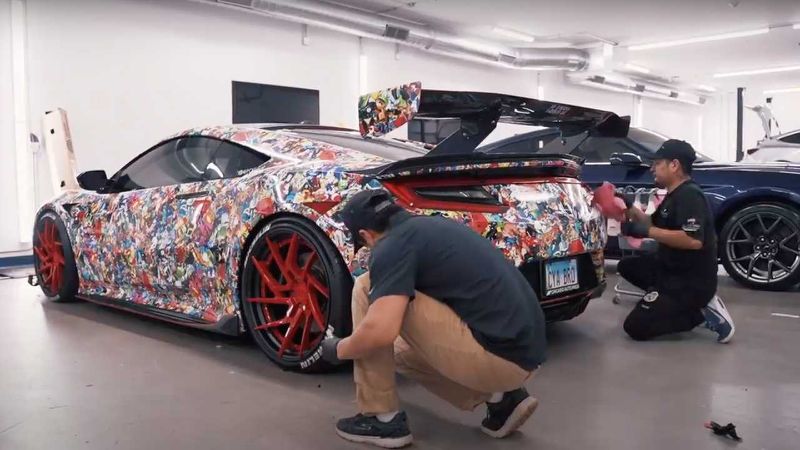 Acura NSX owner relives childhood with insane custom wrap