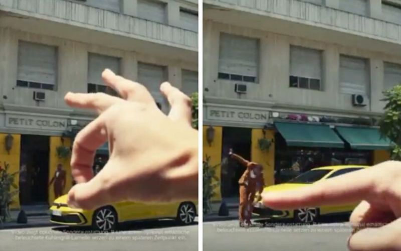 Volkswagen apologizes for ad of Giant white hand pushing tiny black man around