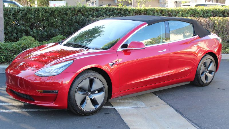 Tesla Model 3 loses its glass roof in convertible conversion you can buy