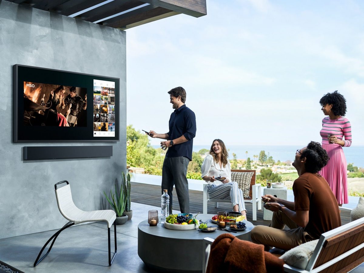 Samsung’s new outdoor TV and soundbar are designed to bring home