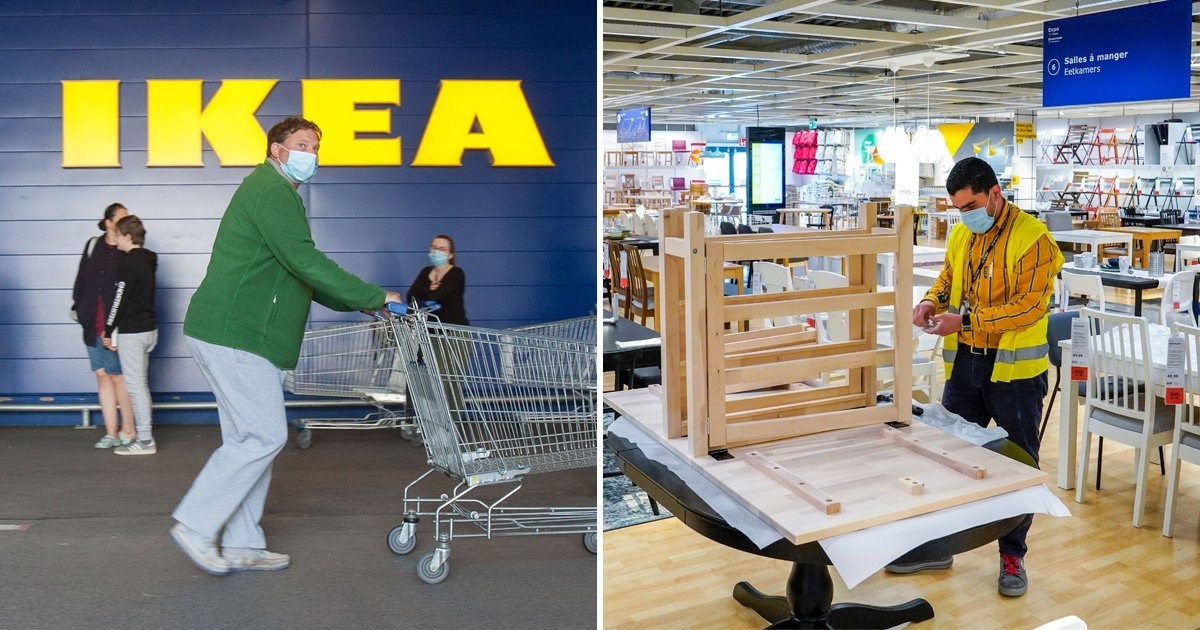 Ikea to ban families as it starts reopening from June 1