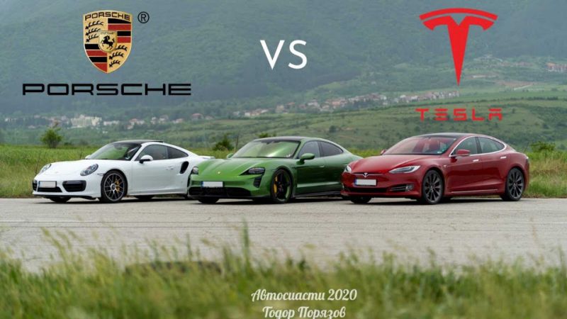 Watch Tesla Model S P100D vs Porsche Taycan Turbo S drag race