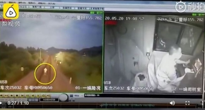 男子轨道拍片欲警世‧下秒被火车撞死