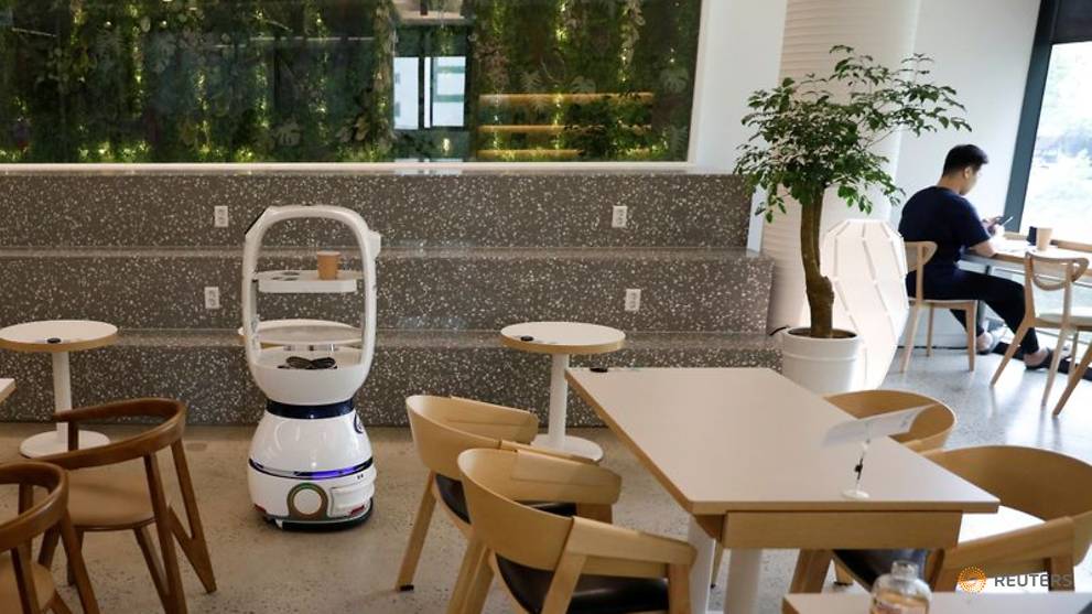 South Korean cafe hires robot barista to help with social distancing