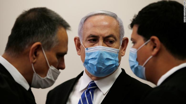 Netanyahu defiant as he arrives for start of trial