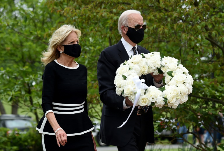 Joe Biden makes first public appearance since March 15