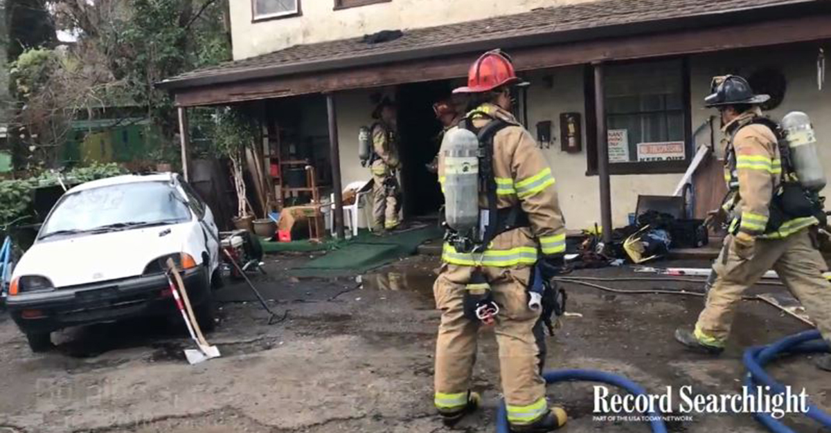 An attempt to kill a spider by fire torches entire apartment