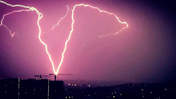 Huge Russian cargo plane carrying PPE hit by bolt of lightning during thunderstorm