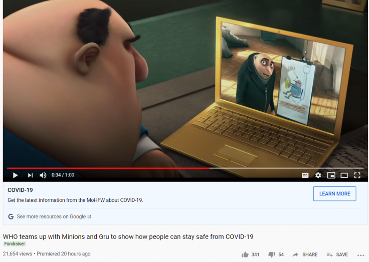 Gru And Minions Urge Handwashing, Fun at Home In New Coronavirus Public Service Announcement