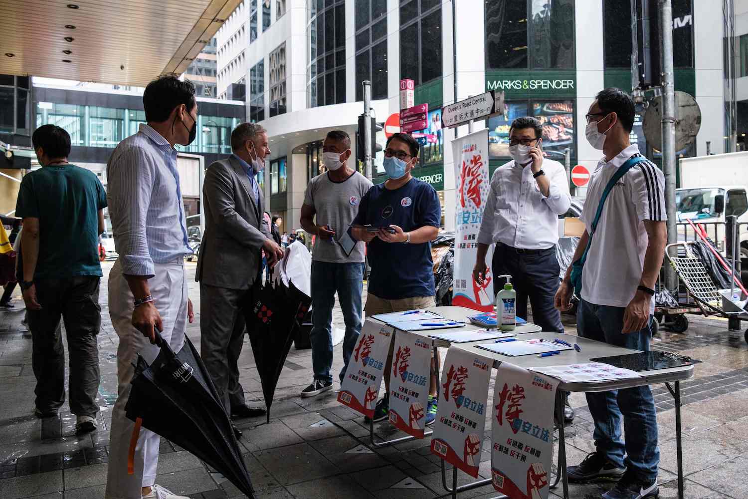 Hong Kong leaders lash out at Trump
