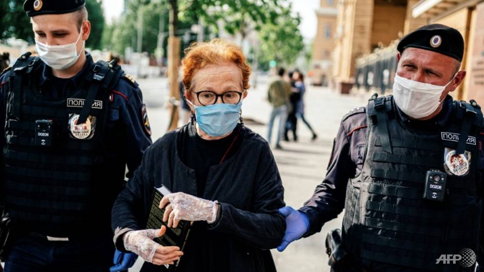 At least 35 detained at Moscow opposition protest