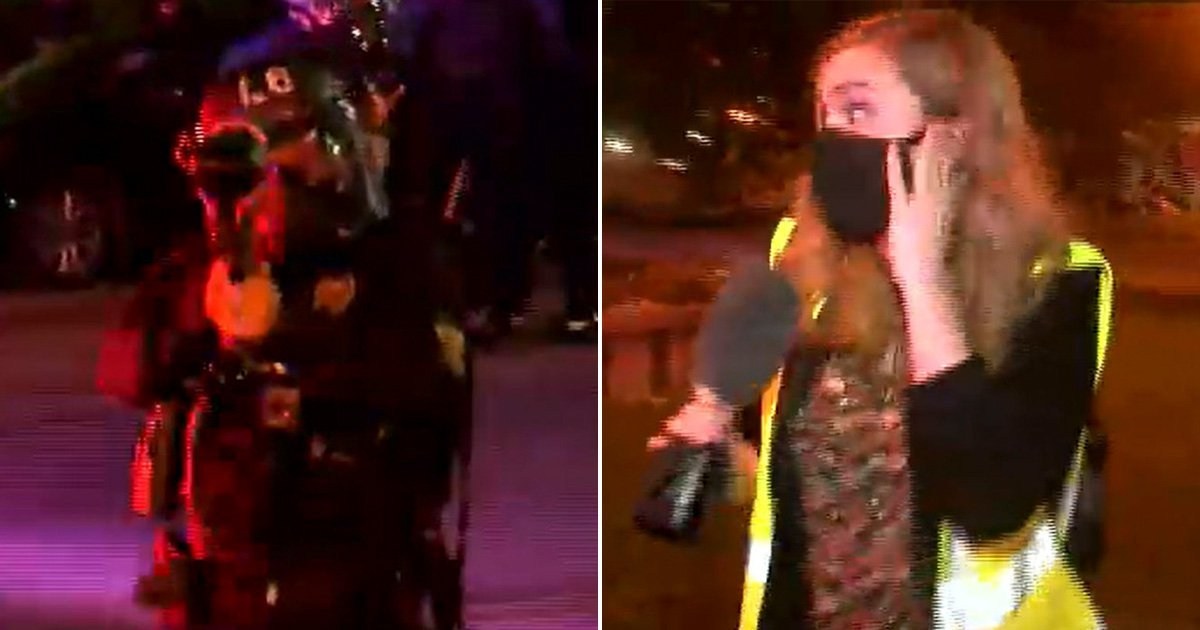 Police fire pepper balls at reporter live on TV during Louisville protests
