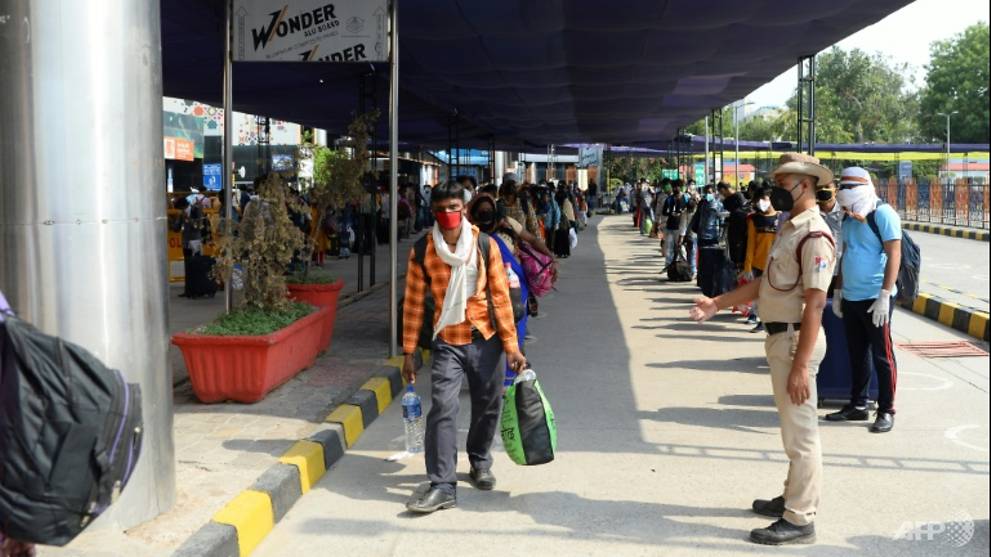 Long queues as Indian train services resume