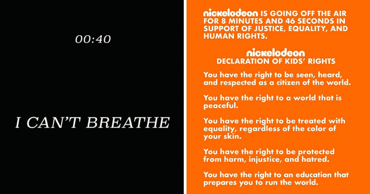Some Parents Complained After Nickelodeon Went Dark To Support George Floyd