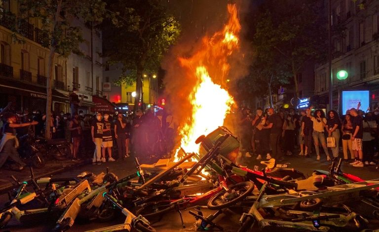 Clashes at Paris protest against racism and deadly police violence