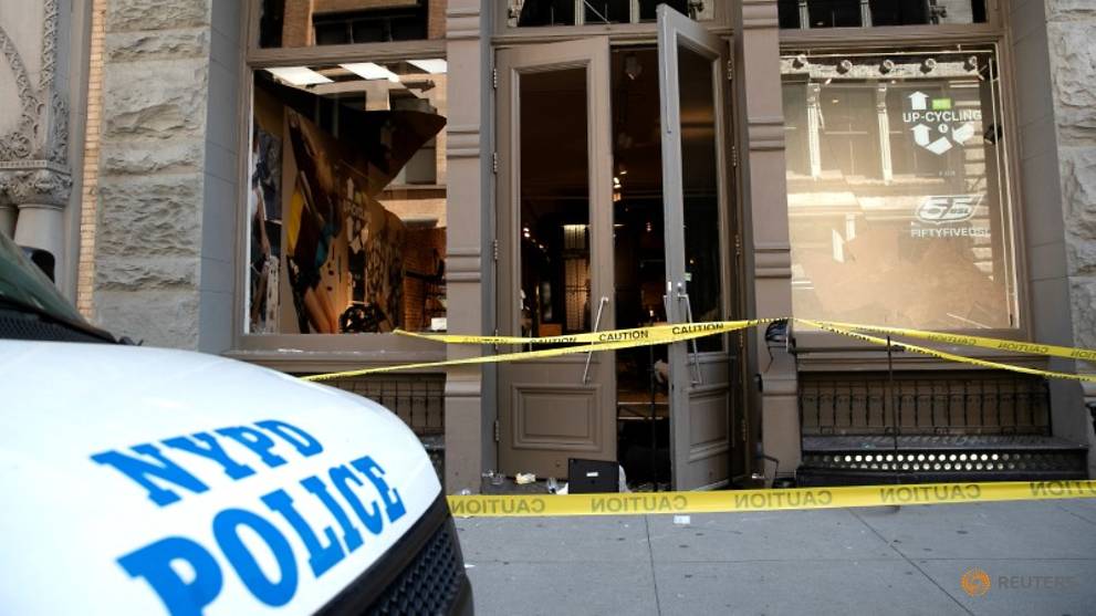 Two New York police shot and wounded, one knifed, while on duty to stop looting