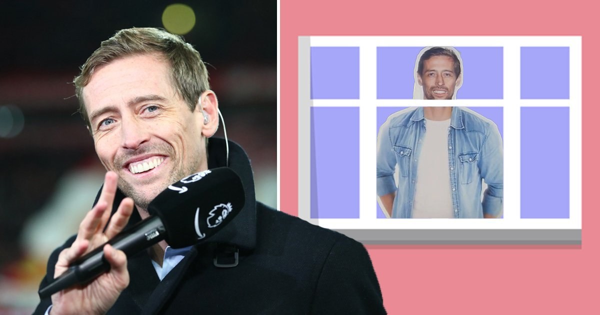 Peter Crouch uses a cardboard cut-out of himself to deter burglars and we have so many questions