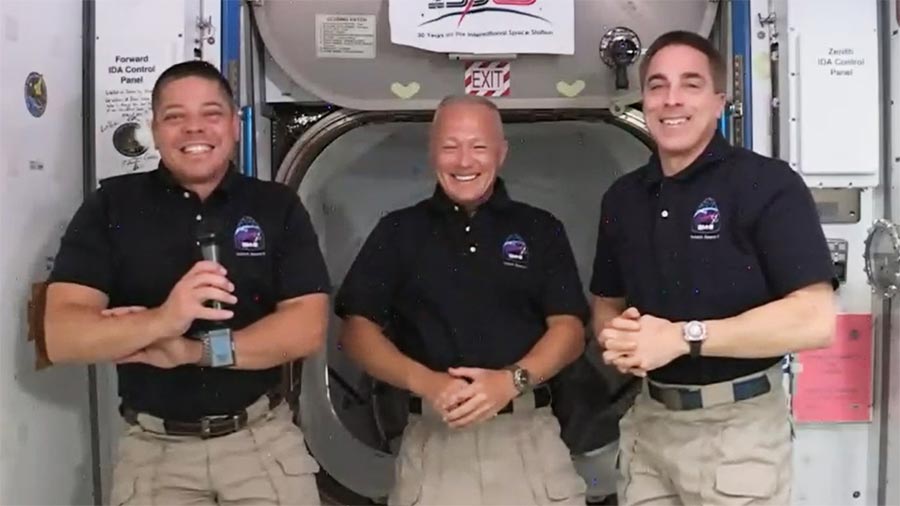 NASA SpaceX Crew Dragon Astronauts Get Used to Space Station