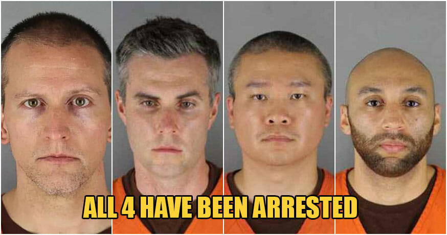 UPDATE: ALL FOUR Policemen Involved In The Murder Of George Floyd Have Been Charged