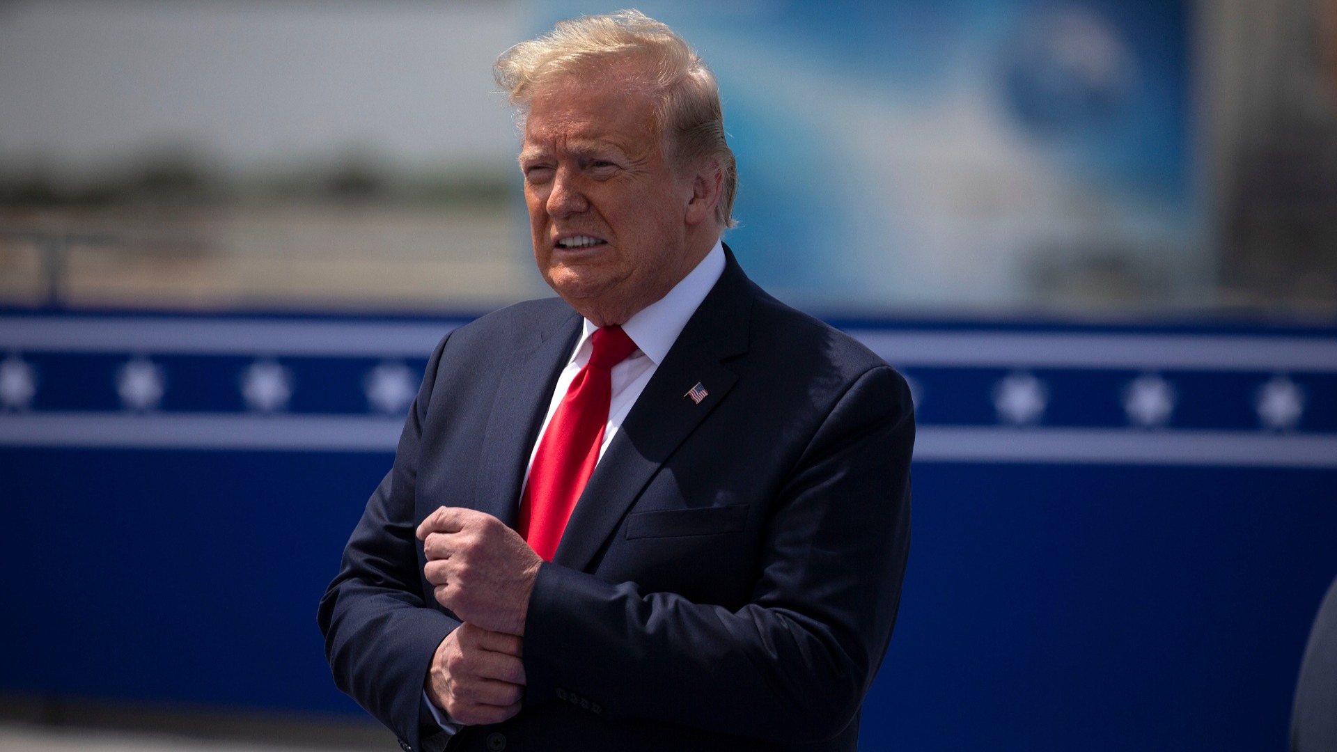 Trump Claims His Mid-Protest Bunker Visit Was for 'Inspection' Purposes as 'Bunker B*tch' Memes Circulate