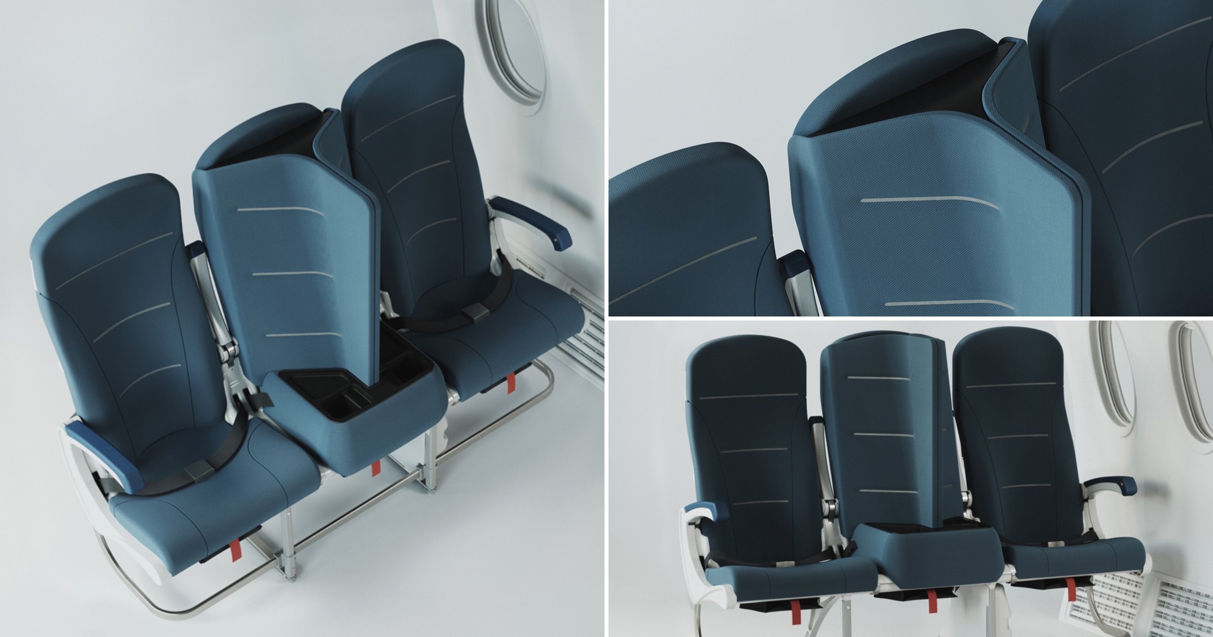 New curved seats could help with social distancing on planes