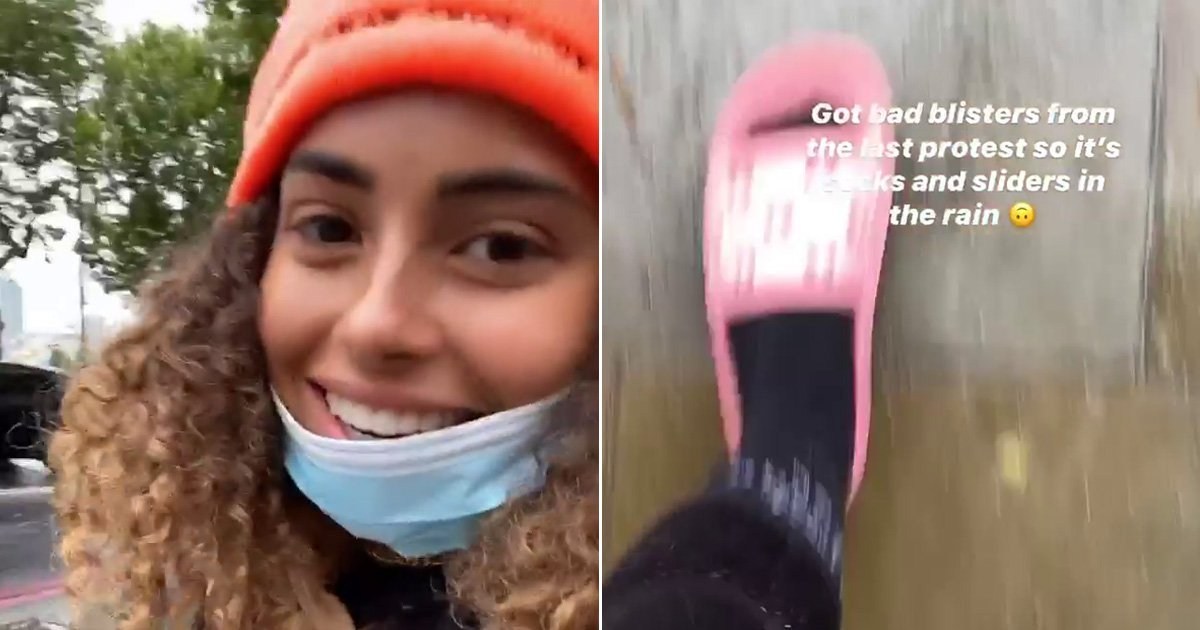 Love Island’s Amber Gill heads to London’s Black Lives Matter march with care packages for protesters