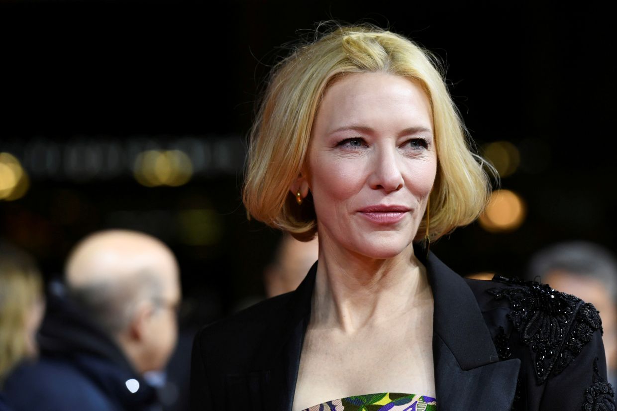 Actress Cate Blanchett injured in a chainsaw accident