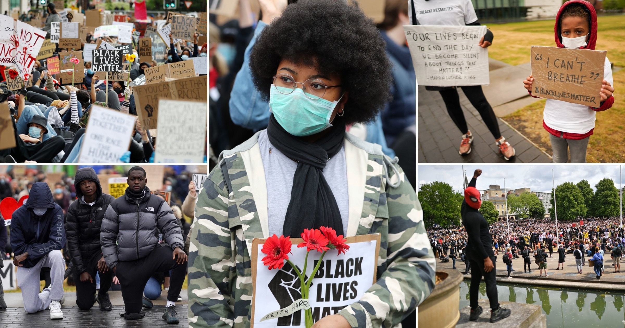 Thousands take to UK streets calling for an end to racism