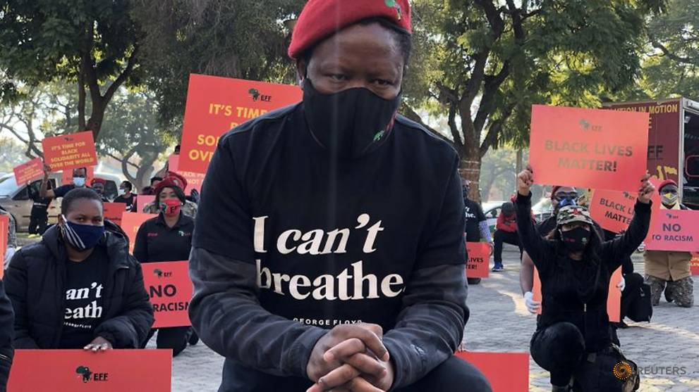 South African opposition leads Black Lives Matter protests outside US missions