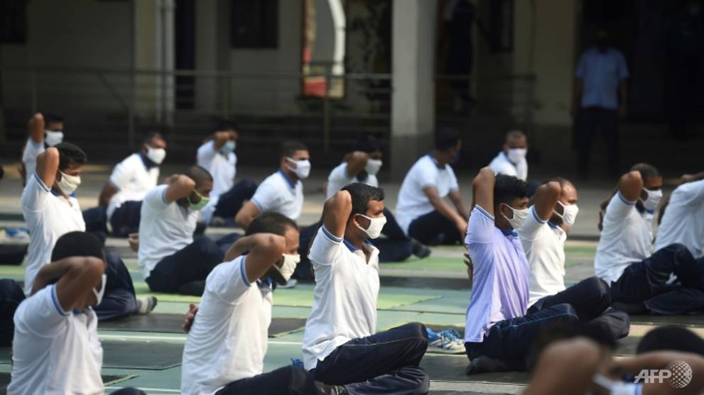 Bangladesh police turn to yoga to boost health during pandemic