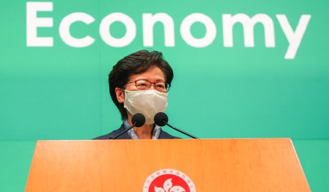 Hong Kong’s leader, top officials and senior advisers will not receive pay rise this year amid economy battered by covid-19, recession