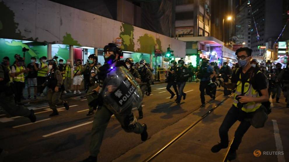 Hong Kong police arrest 53 during fresh protests