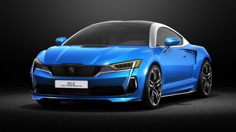 2020 Peugeot RCZ concept rendering imagines stunning sports coupe