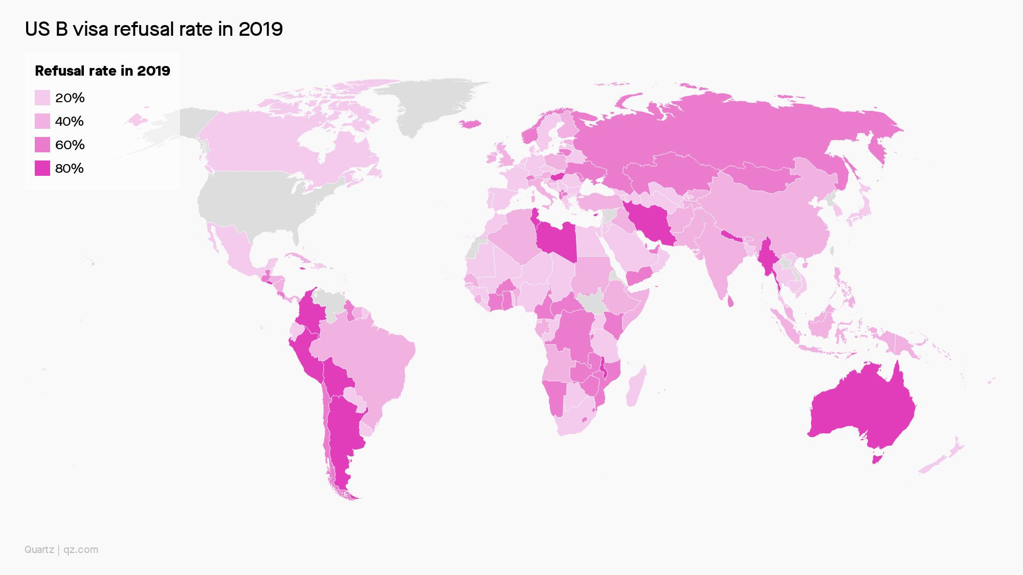 Citizens from rich countries are more likely to get US visas