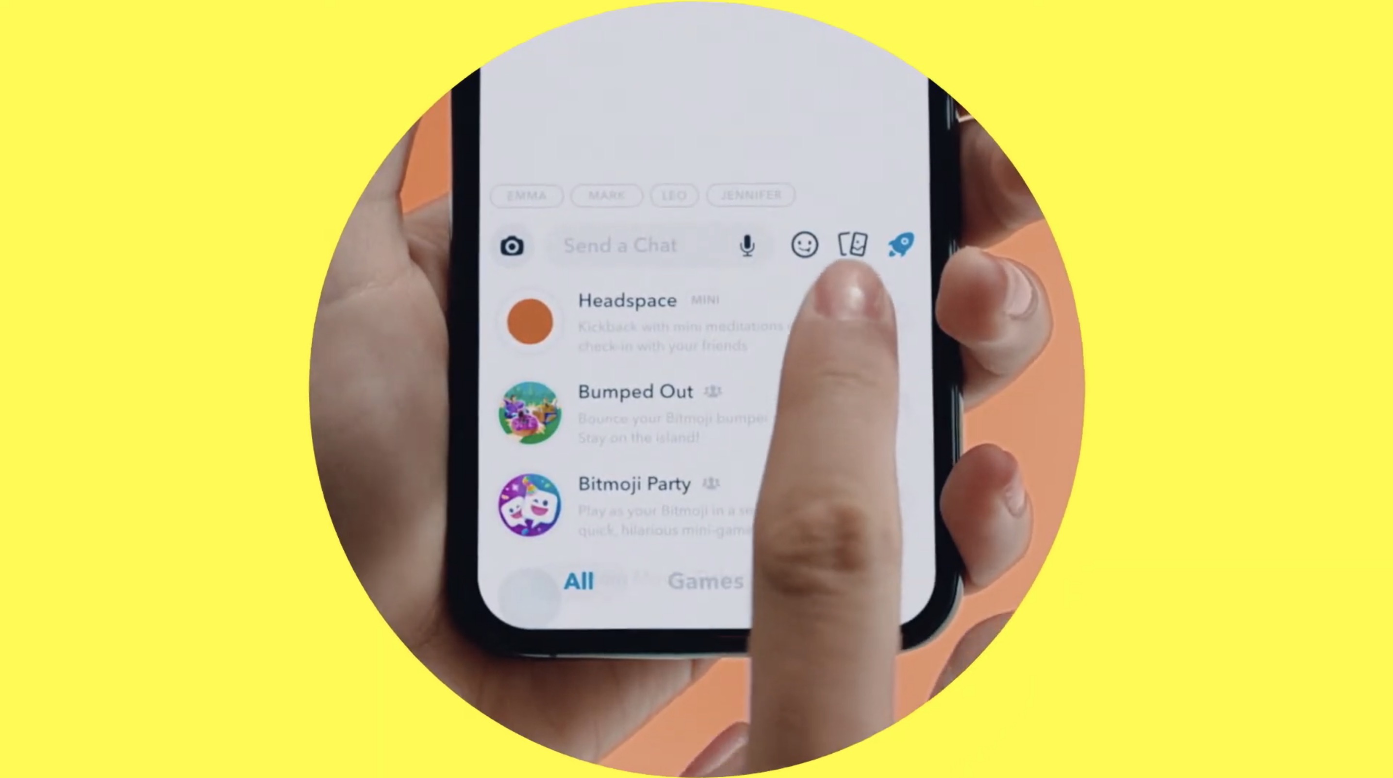 Snapchat Debuts Minis Bite Sized Third Party Apps That Live Inside Chat Nestia