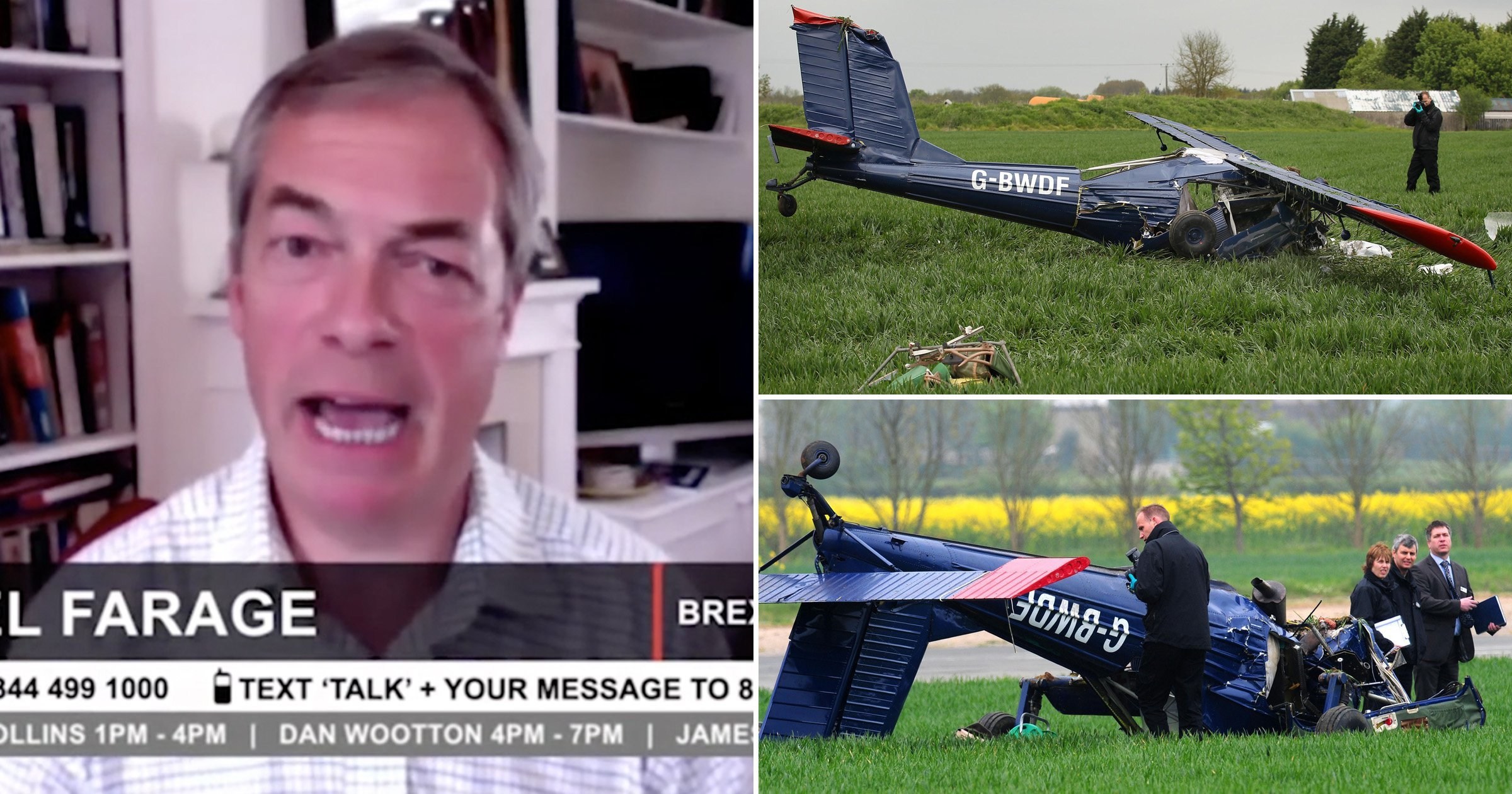 Nigel Farage says leaving LBC wasn’t as bad as 2010 plane crash