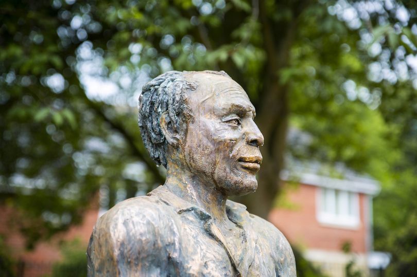 Thugs spray bleach on statue of black playwright and actor as investigation launched