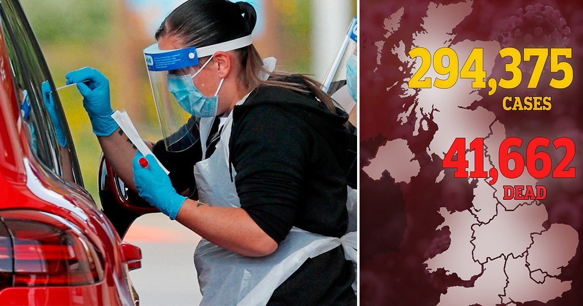 UK coronavirus death toll hits 41,662 after another 181 die