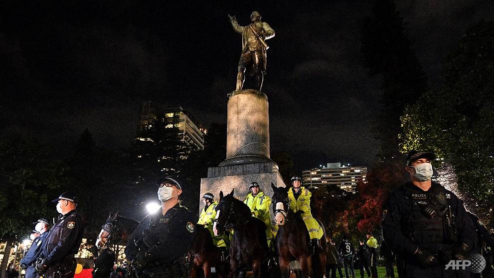 Australian police arrest two after Captain Cook statue defaced