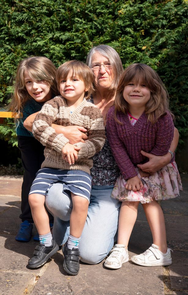 Touching moment girl, 5, hugs her gran as families finally reunited in 'bubbles'