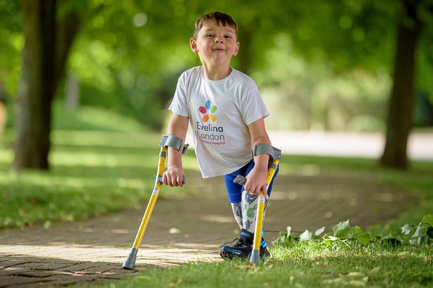 Boy, 5, who lost legs as baby set to raise £500,000 for hospital that saved him