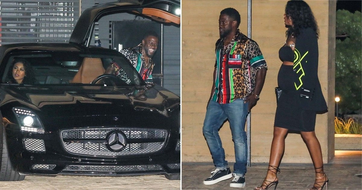 Kevin Hart and pregnant wife Eniko Parrish leave Nobu as LA lockdown restrictions eased