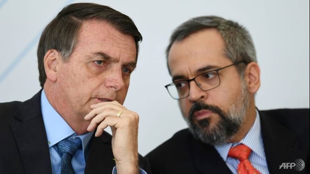 Brazil education minister fined for going maskless